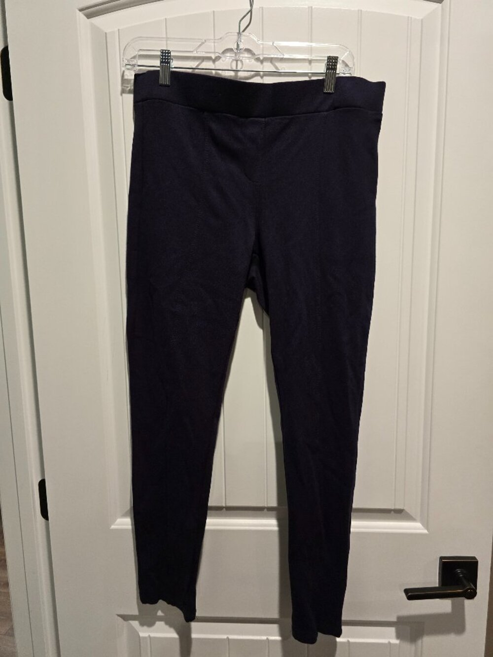 Style & Co. Pull-On Skinny Pants Navy Size Large